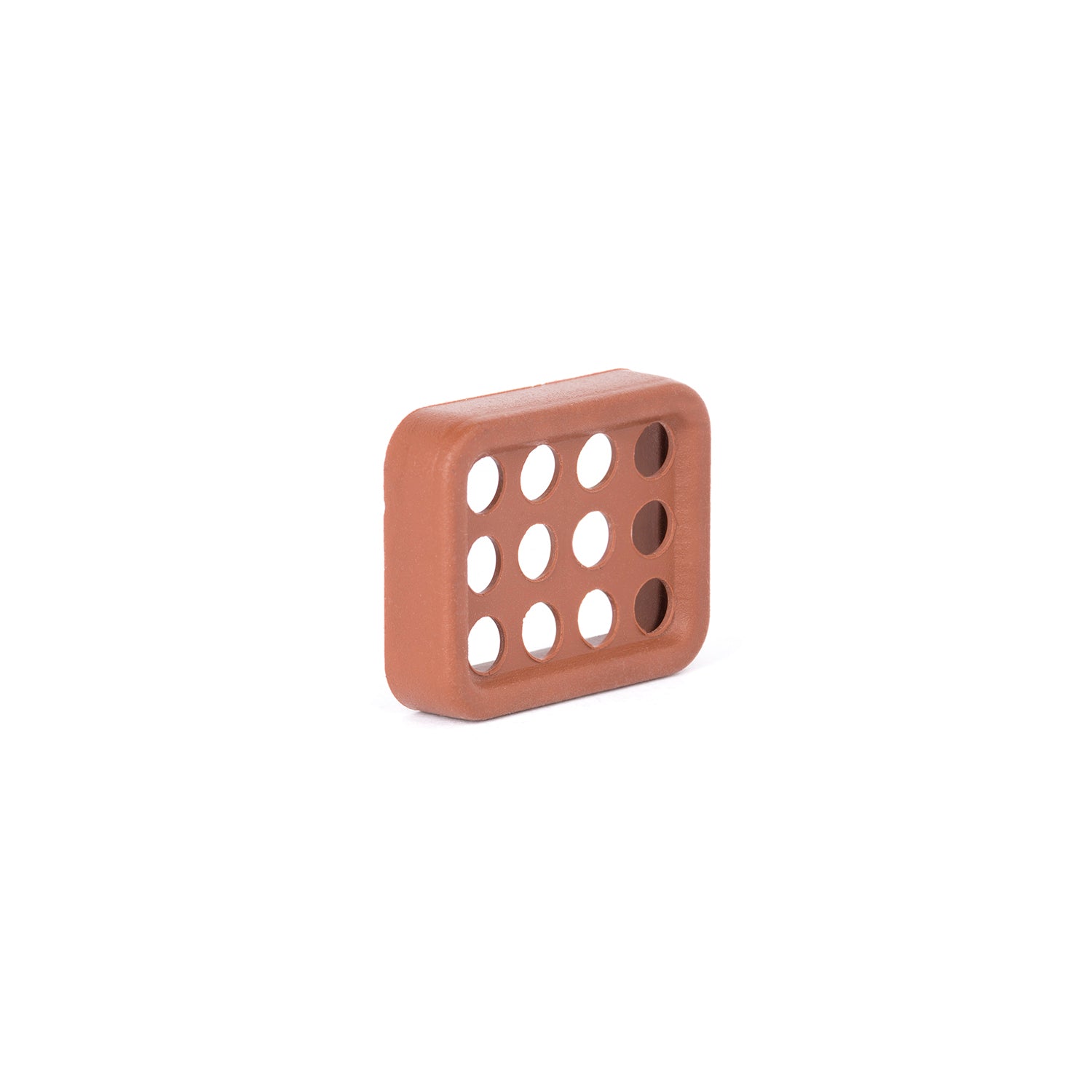 0513-009-2406 - DRC Series - 24 Cavity Plug Front Seal - Silicone Rubber, Orange