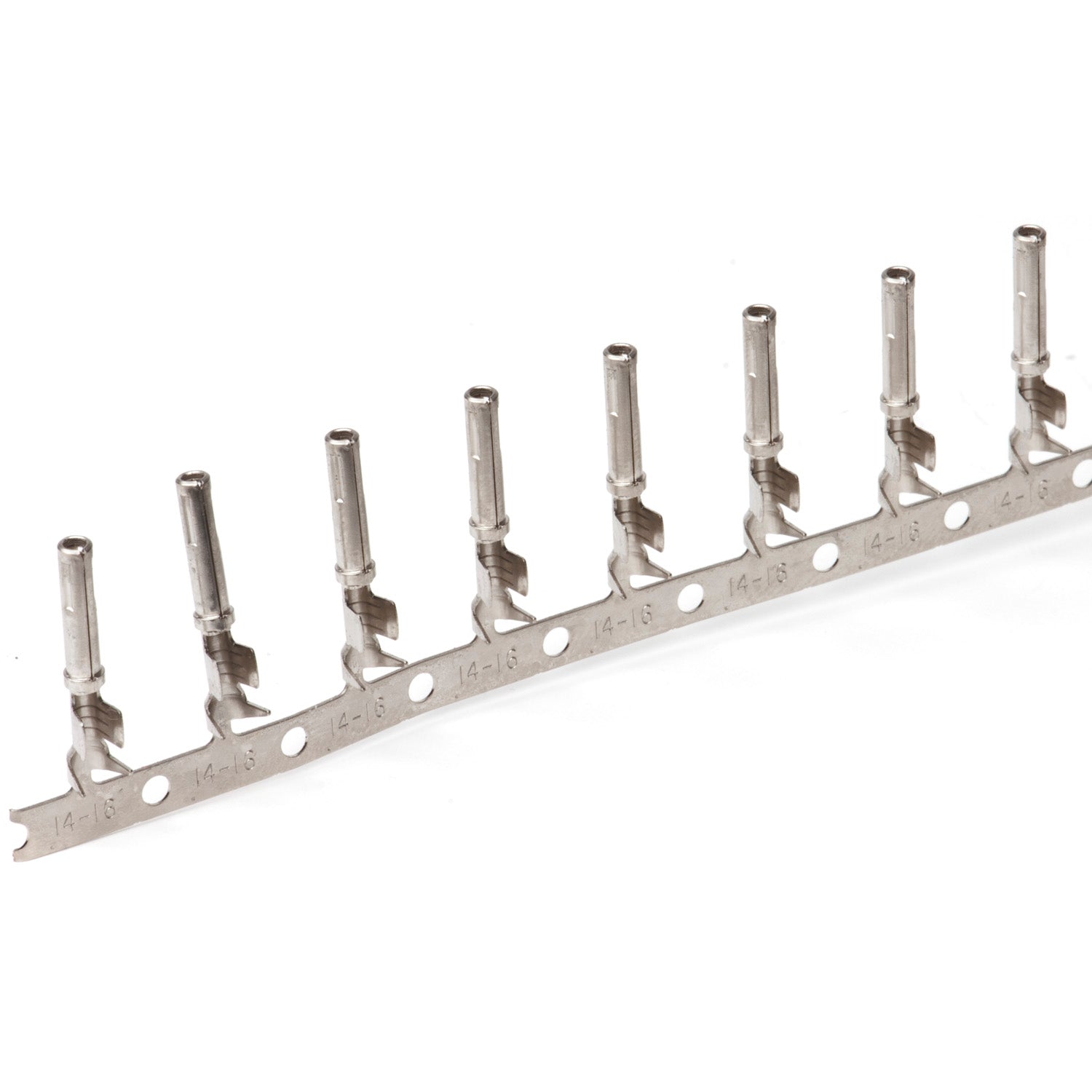 1062-16-1422 - Stamped & Formed Socket - Size 16 - 12-16 AWG, .075-.140 Insulation, Sleeveless, 13 Amps, Nickel Plated, Qty - 1 Socket