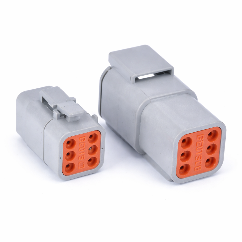 6-Pin DTM Connector DTM06-6S / DTM04-6P – Male or Female Waterproof Automotive Sealed Plug for Deutsch