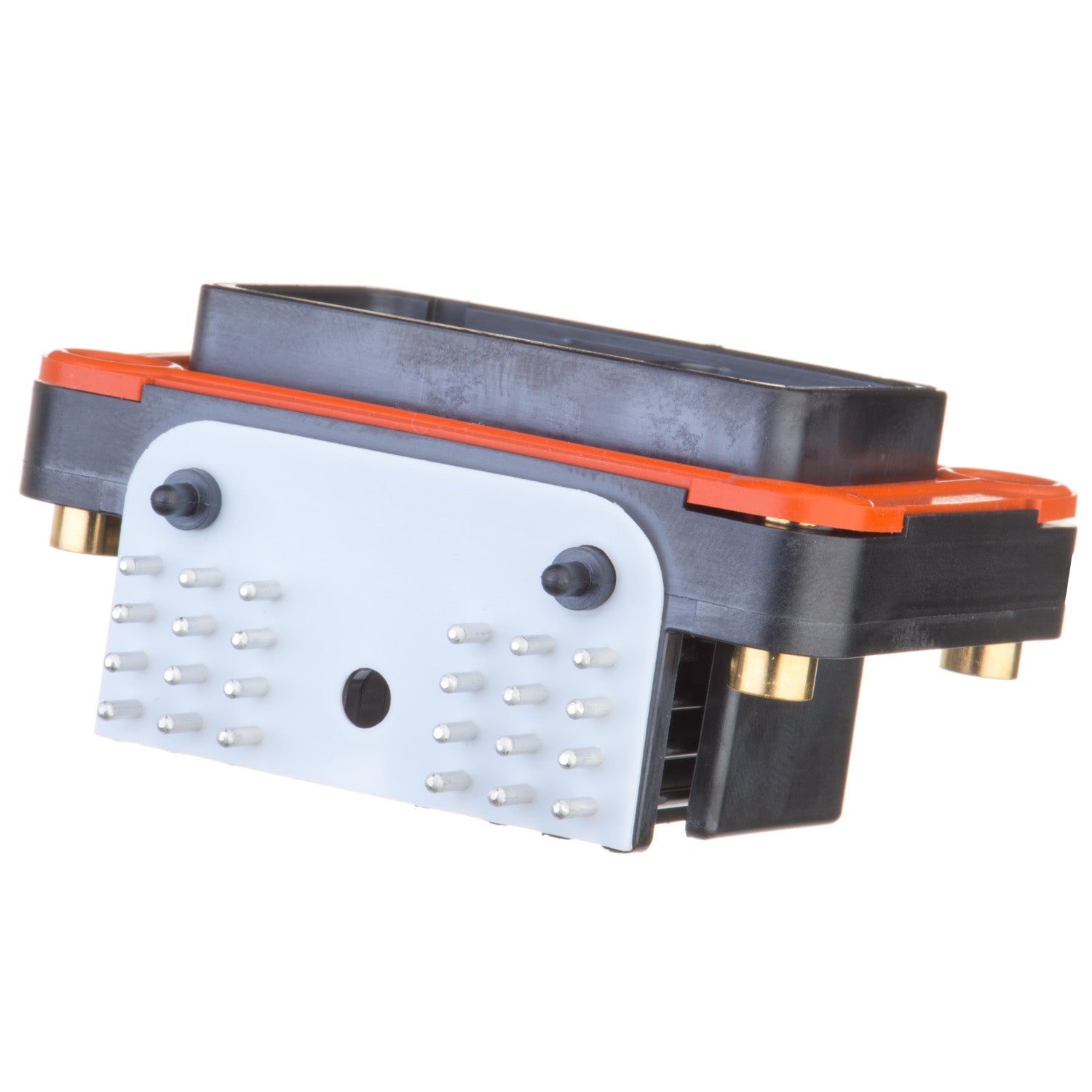 DRC13-24PA - DRC Series - 24 Pin Receptacle - A Key, 90° Molded Pins, PCB, Black
