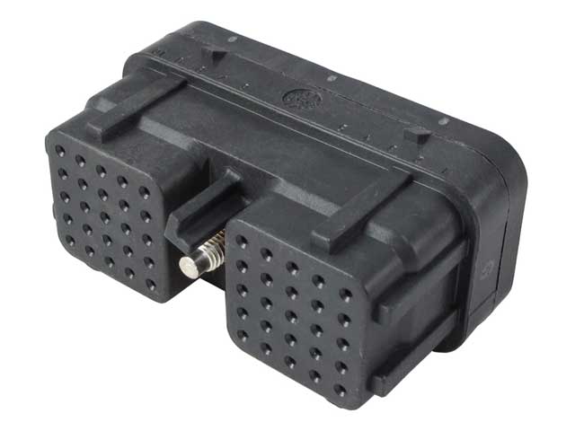 DRC26-50S06 - DRC Series - 50 Cavity Plug - 06 Key, In-line, Black