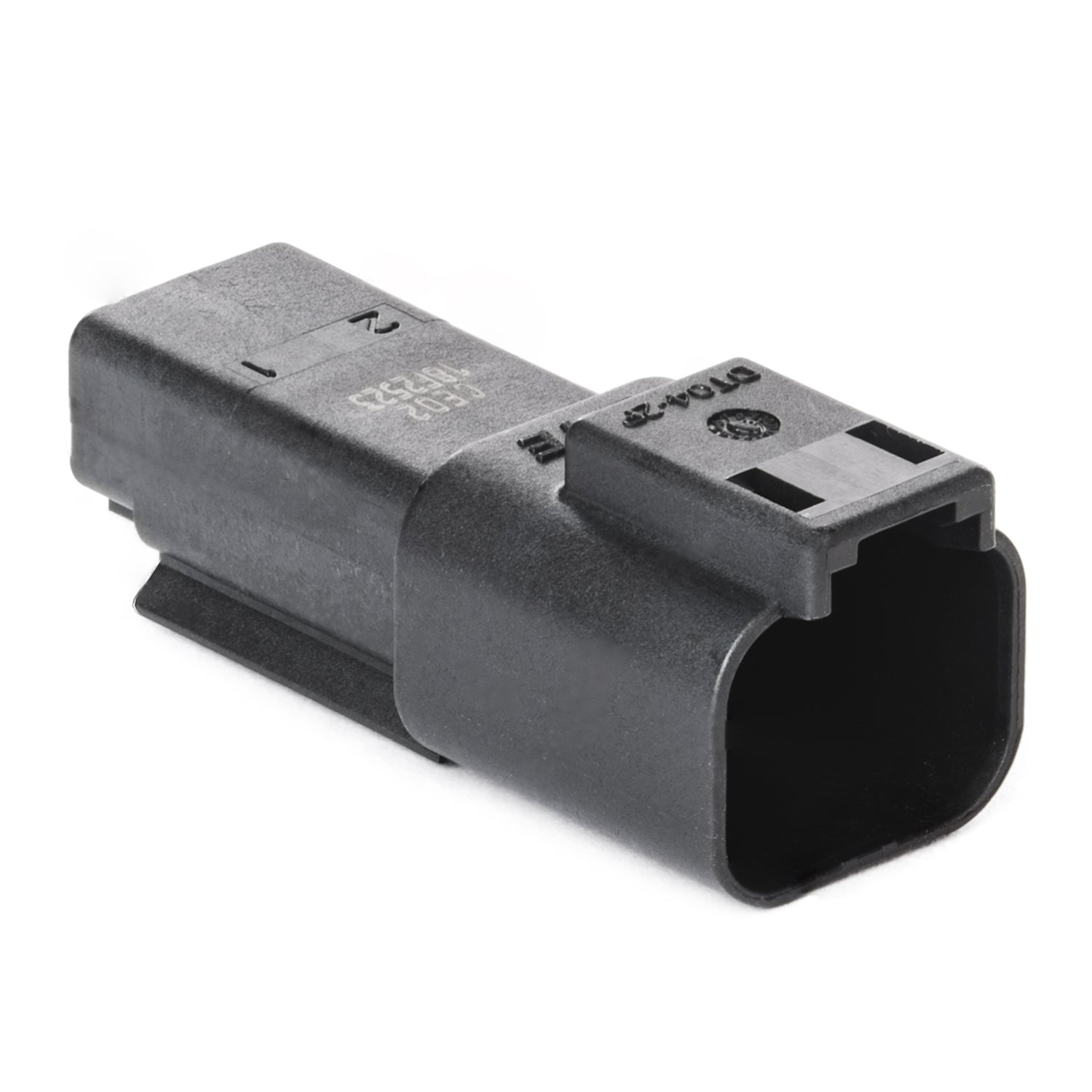DT04-2P-CE02 - DT Series - 2 Pin Receptacle - Reduced Dia. Seal, Black