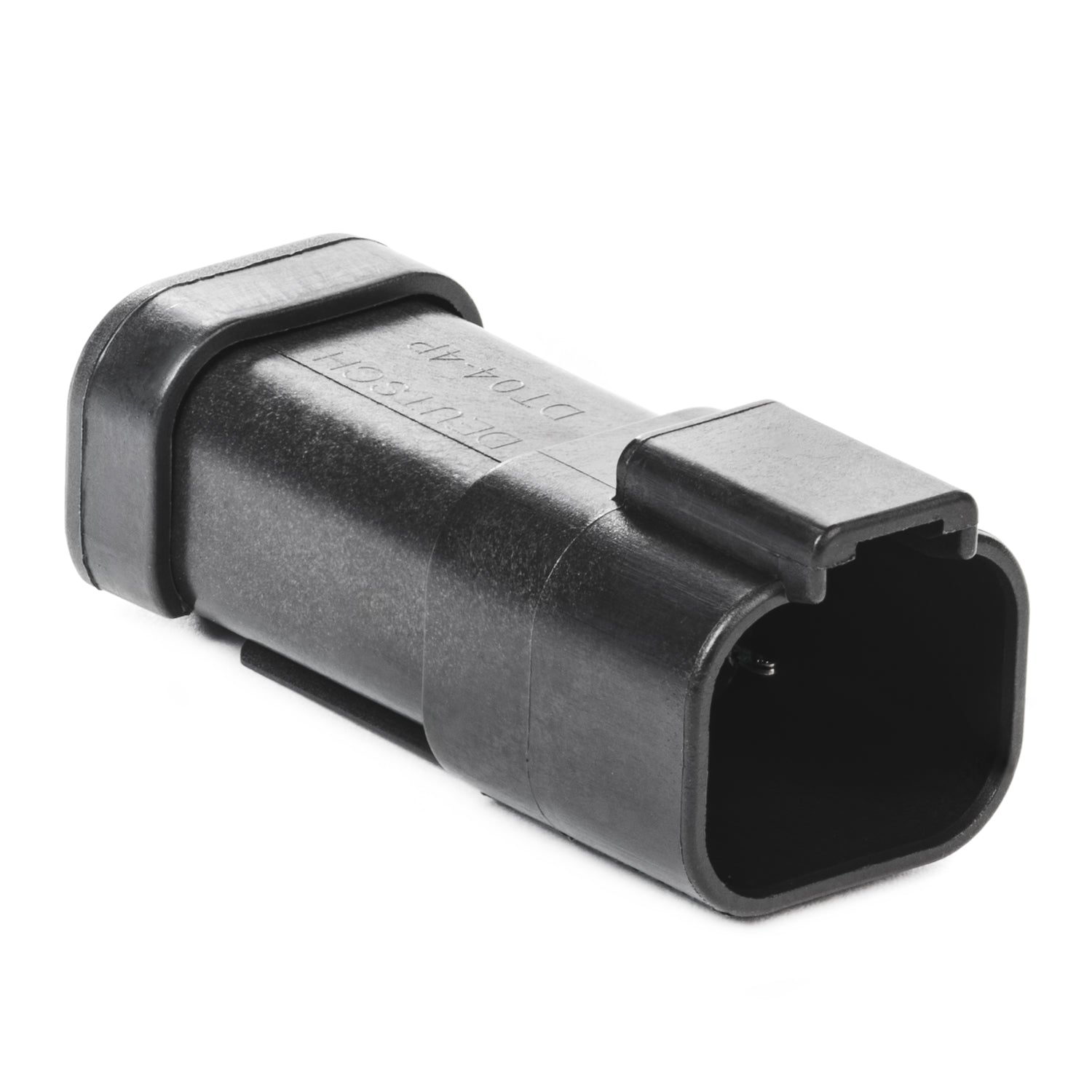 DT04-4P-EP13 - DT Series - 4 Pin Receptacle - Wedgelock Included, 4 Pin Buss, Nickel Contacts, Black
