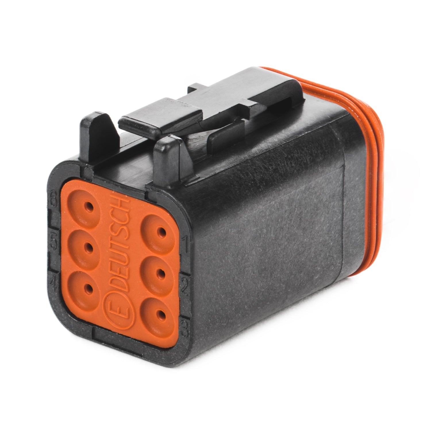 DT06-6S-CE06 - DT Series - 6 Socket Plug - Reduced Dia. Seals, Enhanced Seal Retention, Black