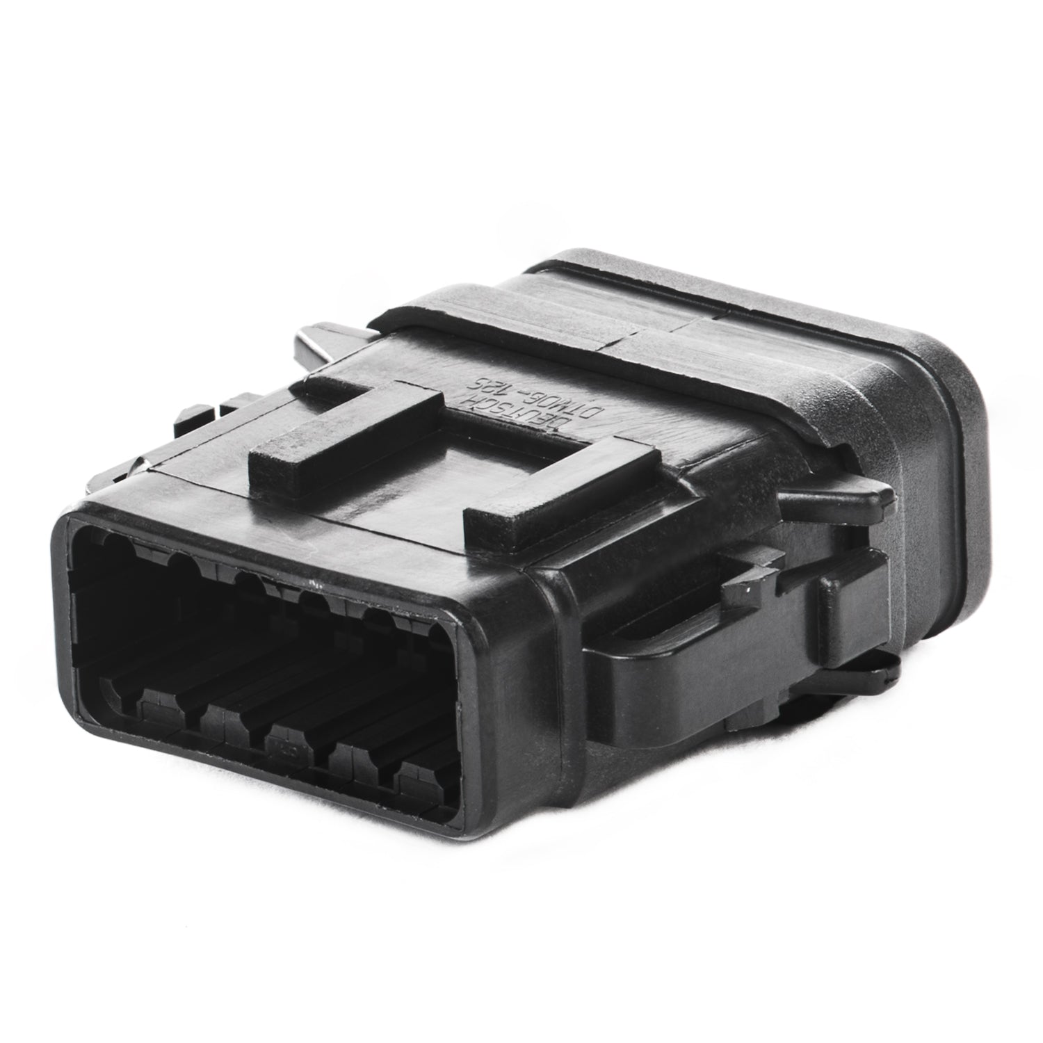 DTM06-12SB-E007 - DTM Series - 12 Socket Plug - B Key, Shrink Boot Adapter, Black