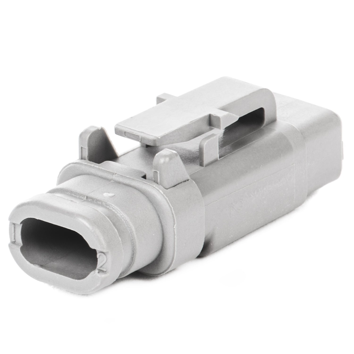 DTM06-2S-E007 - DTM Series - 2 Socket Plug - Shrink Boot Adapter, Gray