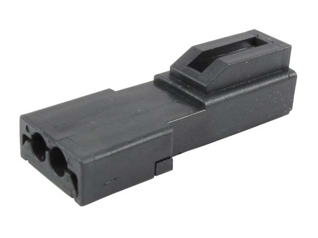DTMN04-2P- DTM Series- 2 Pin Receptacle, Non-Environmental, Black
