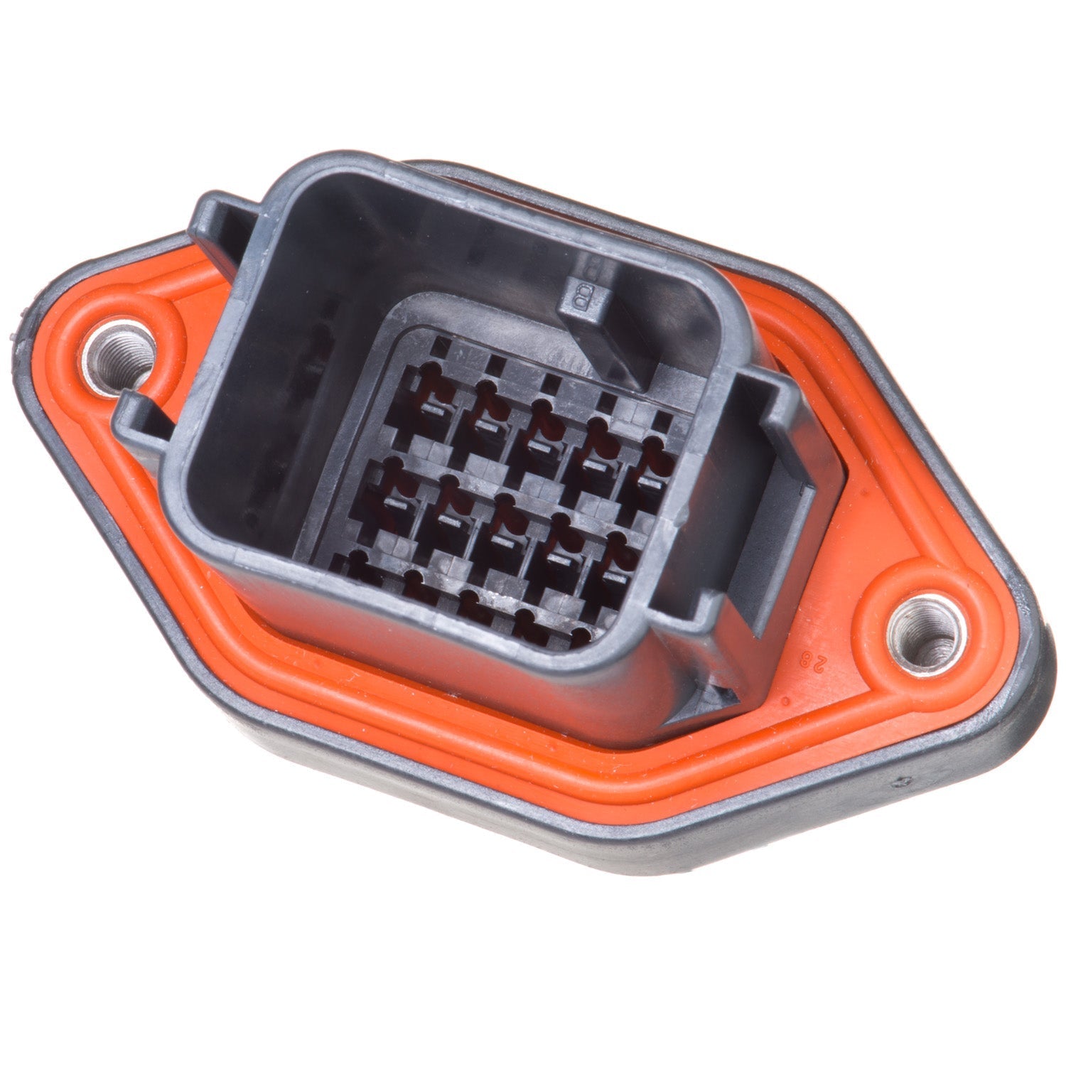 DTV02-18PB - 18 Pin Receptacle - Sealed Flange, B Key, Black - Deutsch DTV Series