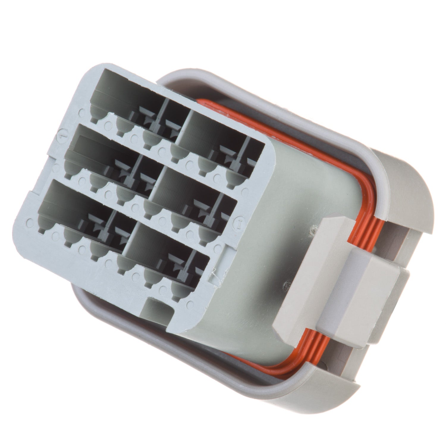DTV06-18SA - 18 Socket Plug - End Cap, A Key, Gray - Deutsch DTV Series