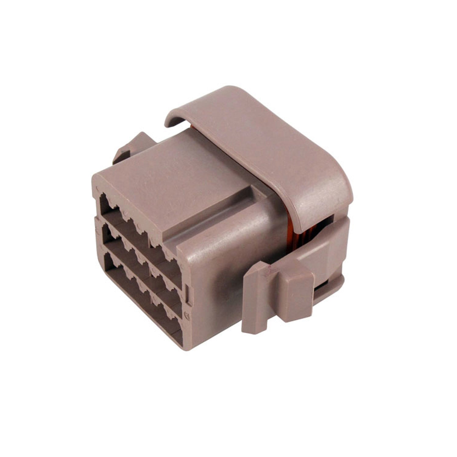 DTV06-18SD - DTV Series - 18 Socket Plug - End Cap, D Key, Brown