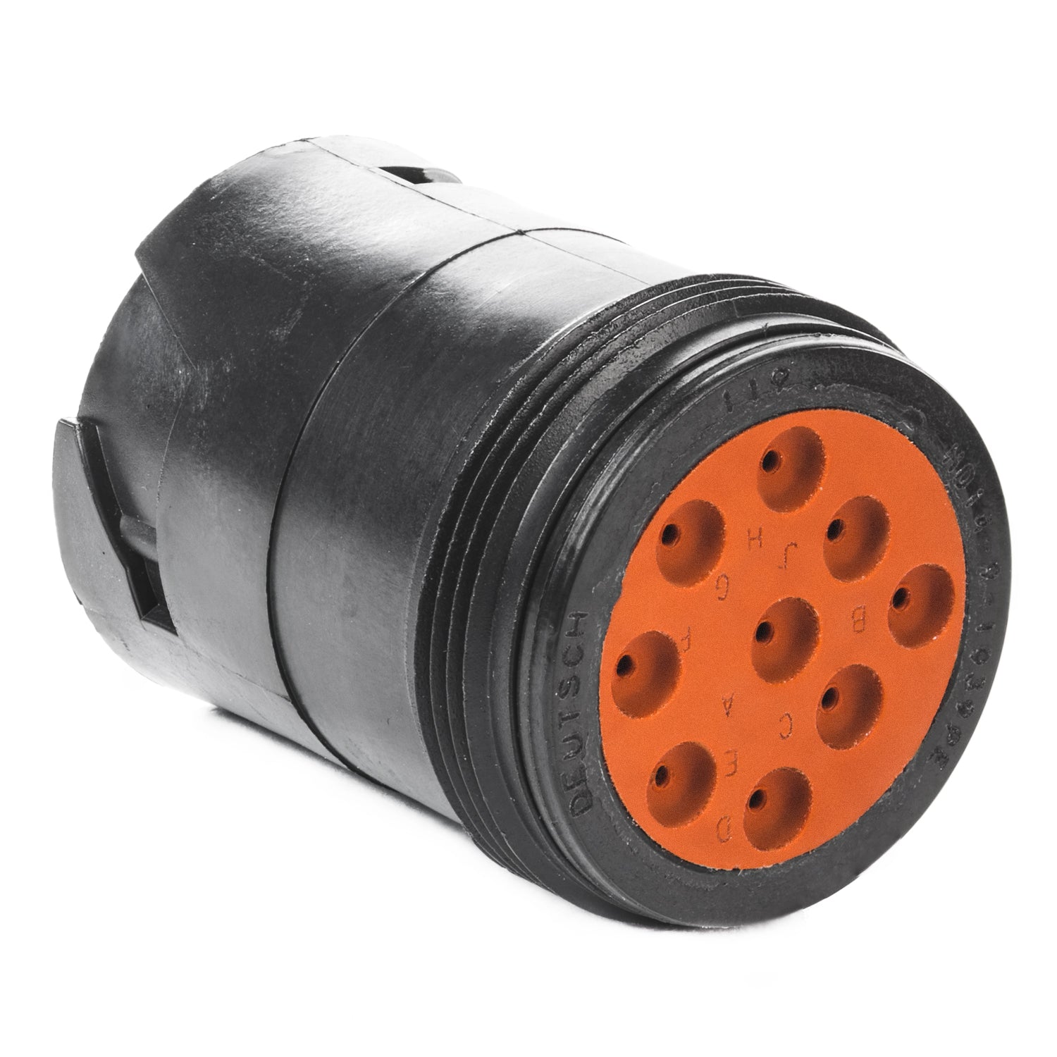 HD14-9-1939PE - HD10 Series - 9 Pin Receptacle - Threaded Rear, J1939, Black