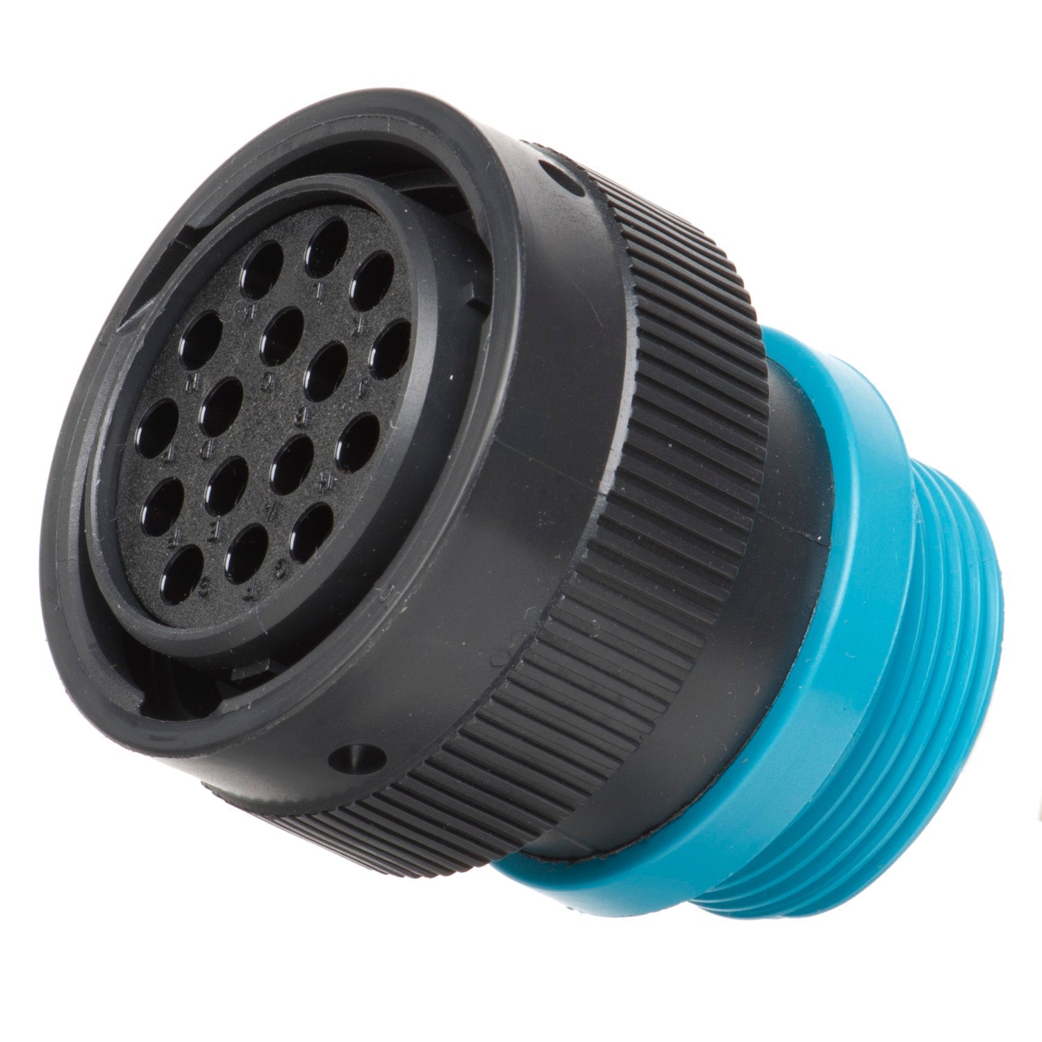 HDP26-24-16SE-L015 - HDP20 Series - 16 Socket Plug - 24 Shell, E Seal, Threaded Adapter