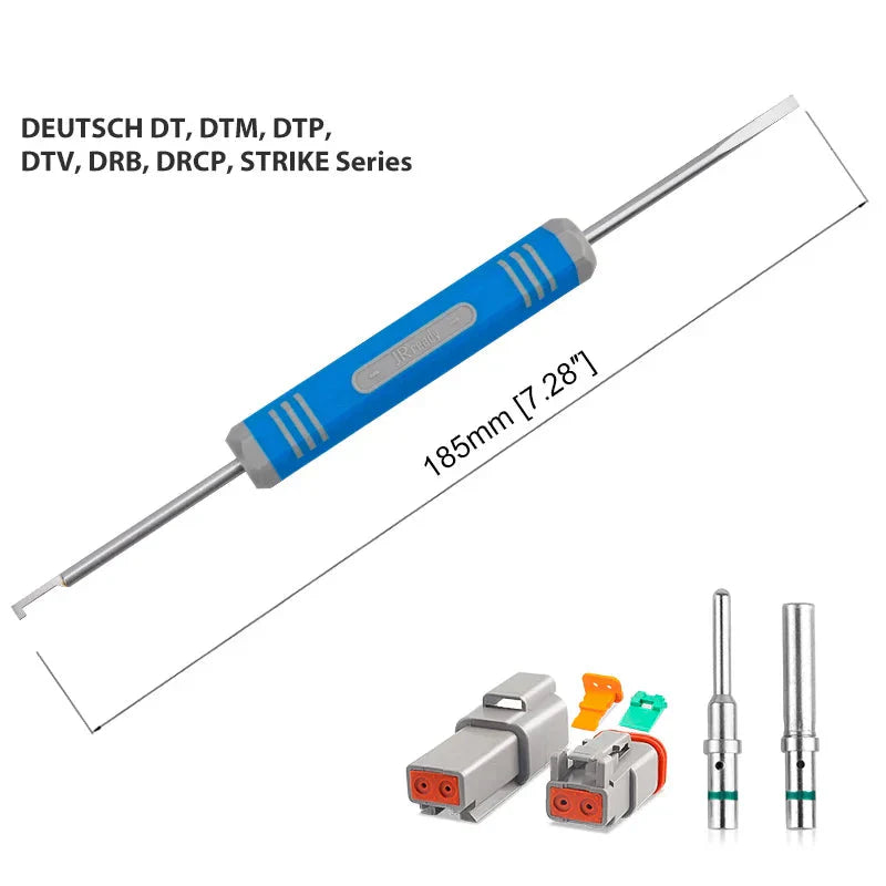 JRready RT1B Pin Extractor Tool – Terminal Removal Tool for Solid & Stamped Contacts Compatible with Deutsch DT / DTM / DTP / HDP / DRC Connectors