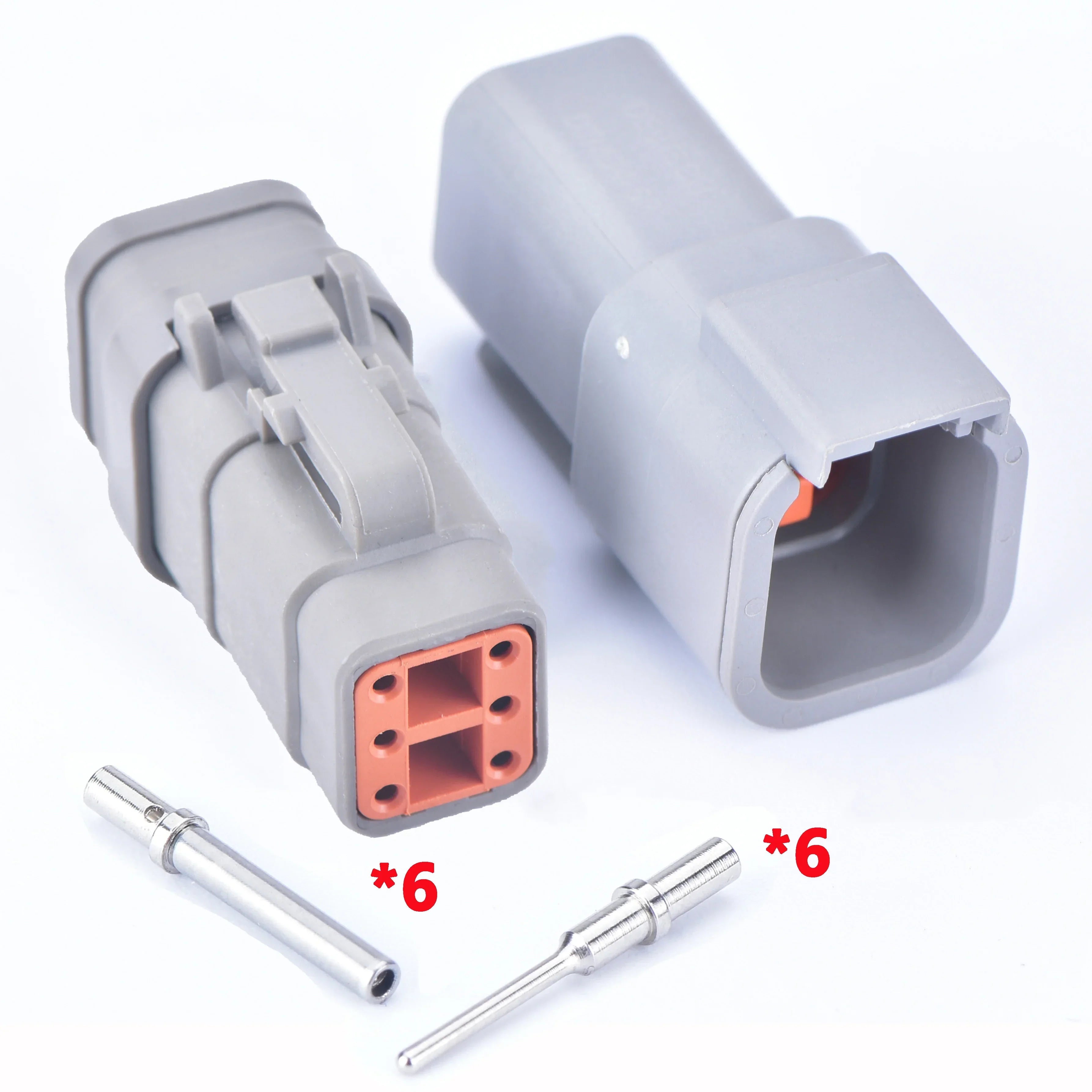 6-Pin DTM Connector DTM06-6S / DTM04-6P – Male or Female Waterproof Automotive Sealed Plug for Deutsch
