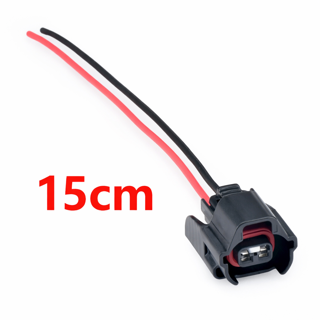 2-Pin Female Waterproof Automotive Connector – Fuel Injector Harness Plug 90980-11153 (ID-2000 / VQ35 / 2JZ) 6189-0573 for Toyota & Lexus