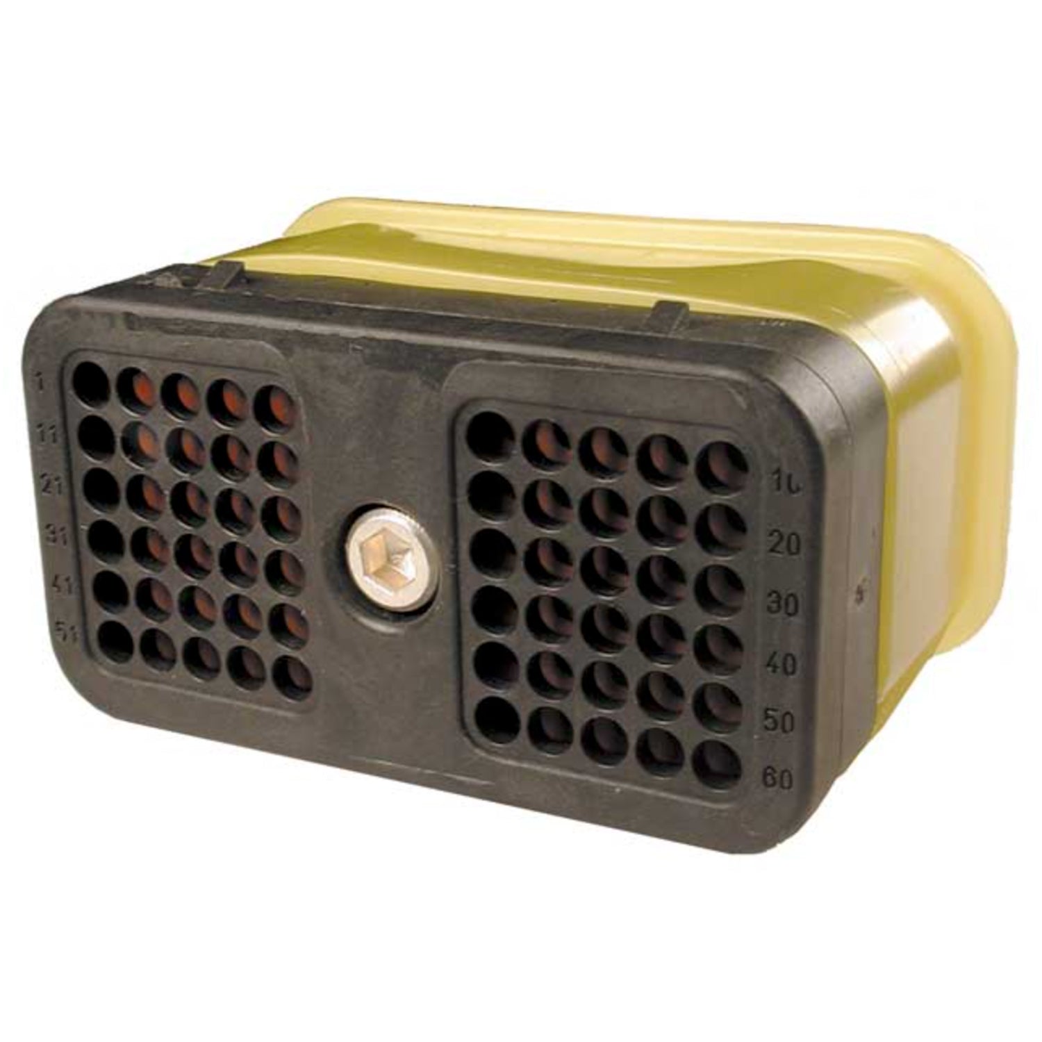 DRC26-60S05 - DRC Series - 60 Cavity Plug - 05 Key, In-line, Black