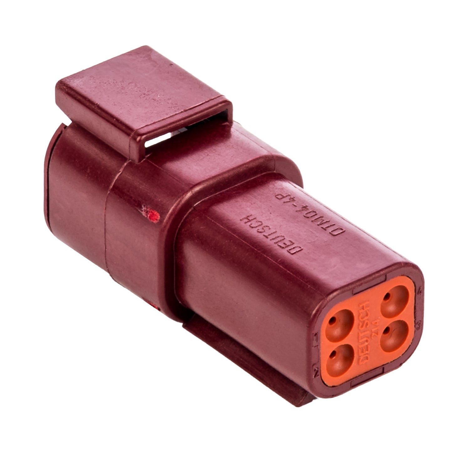 DTM04-4P-RD - DTM Series - 4 Pin Receptacle - Red