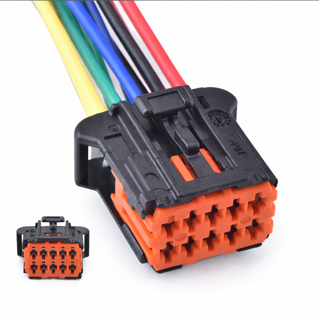 10-Pin Female Side Mirror Electrical Wire Connector – Plastic Automotive Plug 98816-1011 / 98823-1011 for Chevrolet & Peugeot 206