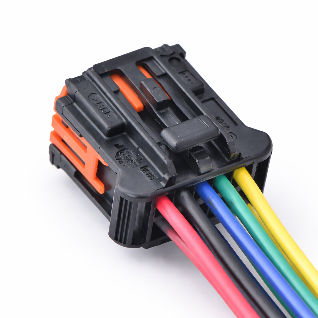 10-Pin Female Side Mirror Electrical Wire Connector – Plastic Automotive Plug 98816-1011 / 98823-1011 for Chevrolet & Peugeot 206