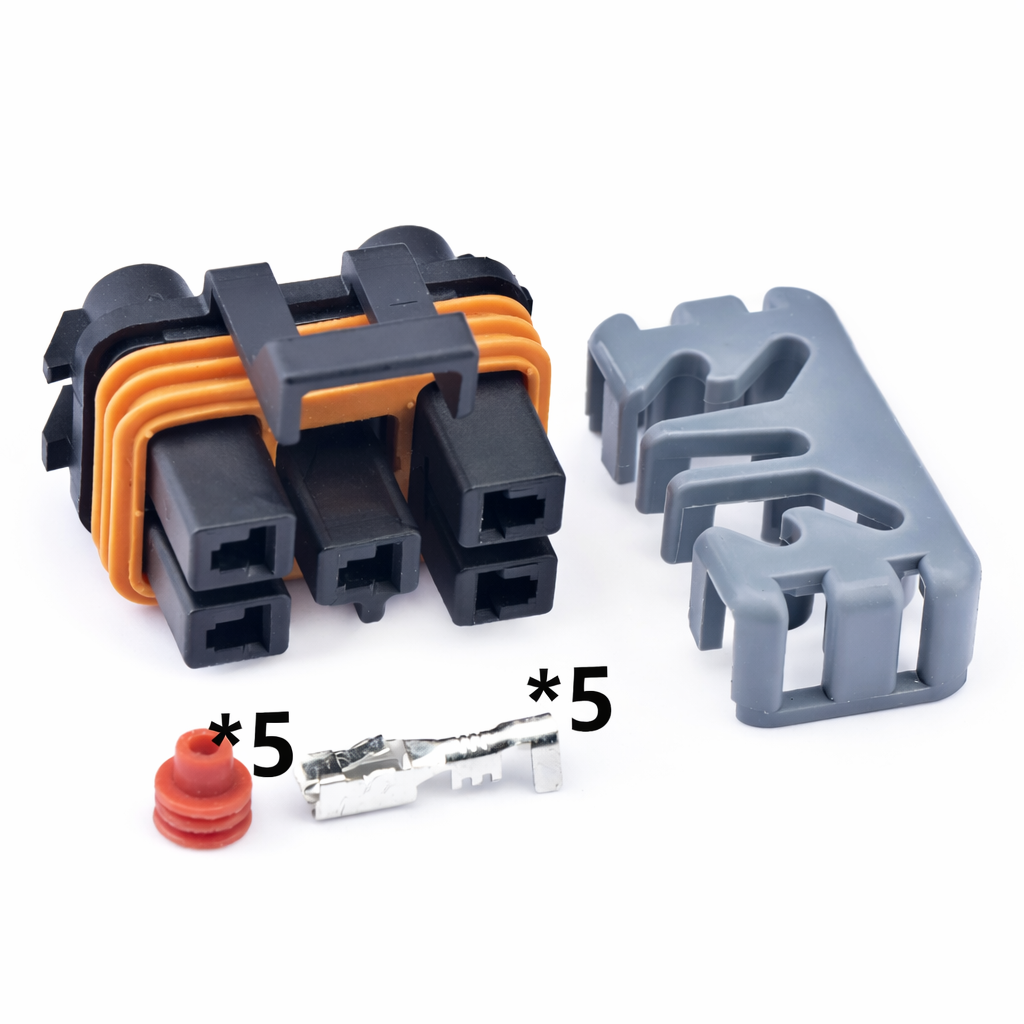 5-Pin 2.8mm Series Automotive Waterproof Power Connector – Plug 12124630 for Detroit, Cummins, CAT & Carter Excavator DDEC ECM