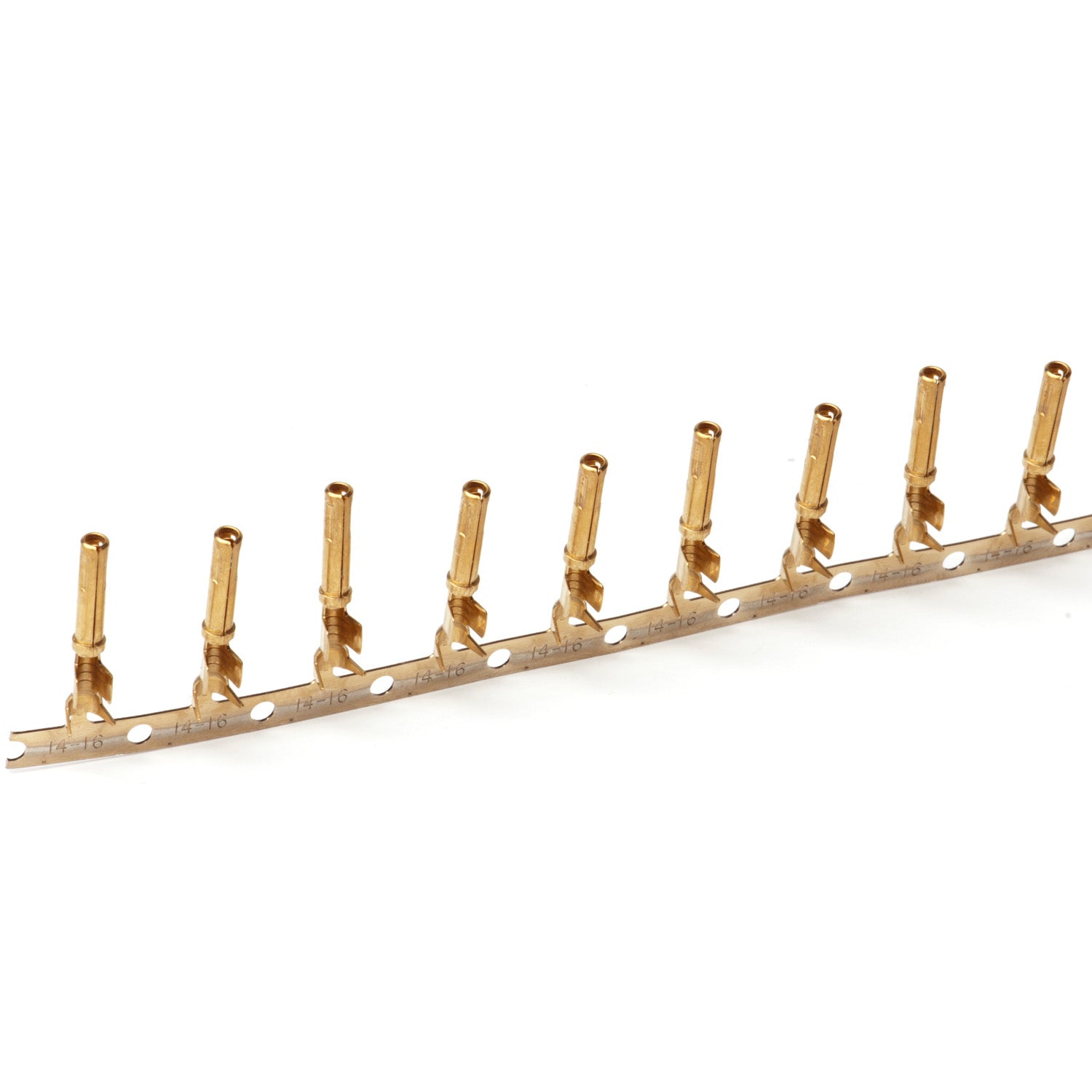 1062-16-1444 - Stamped & Formed Socket - Size 16  - 12-16 AWG, .075-.140 Insulation, Sleeveless, 13 Amps, Gold Plated, Qty - 1 Socket