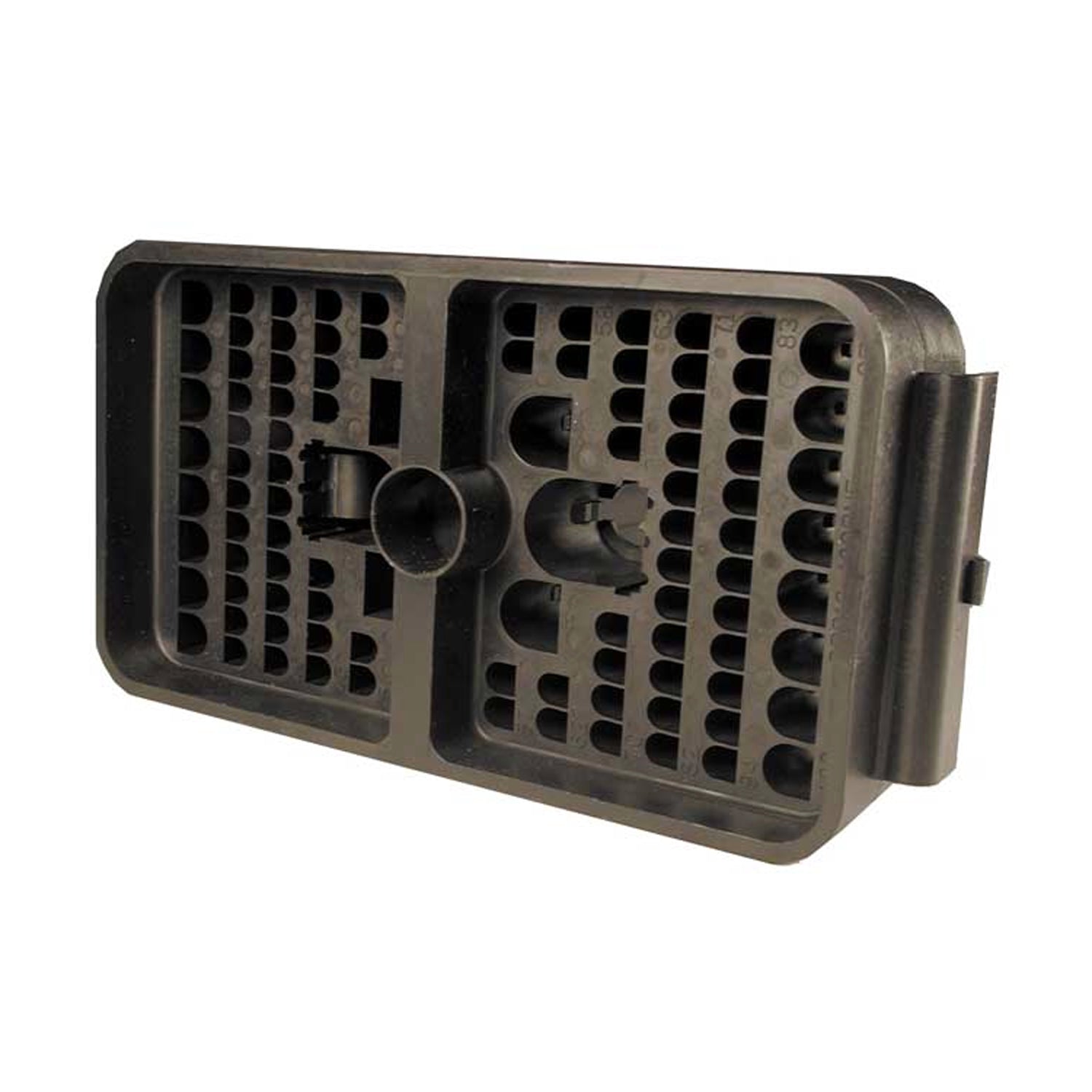 DRB12-102PANE - DRB Series - 102 Pin Receptacle - Flange, Non-environmentally Sealed, A Key, Black
