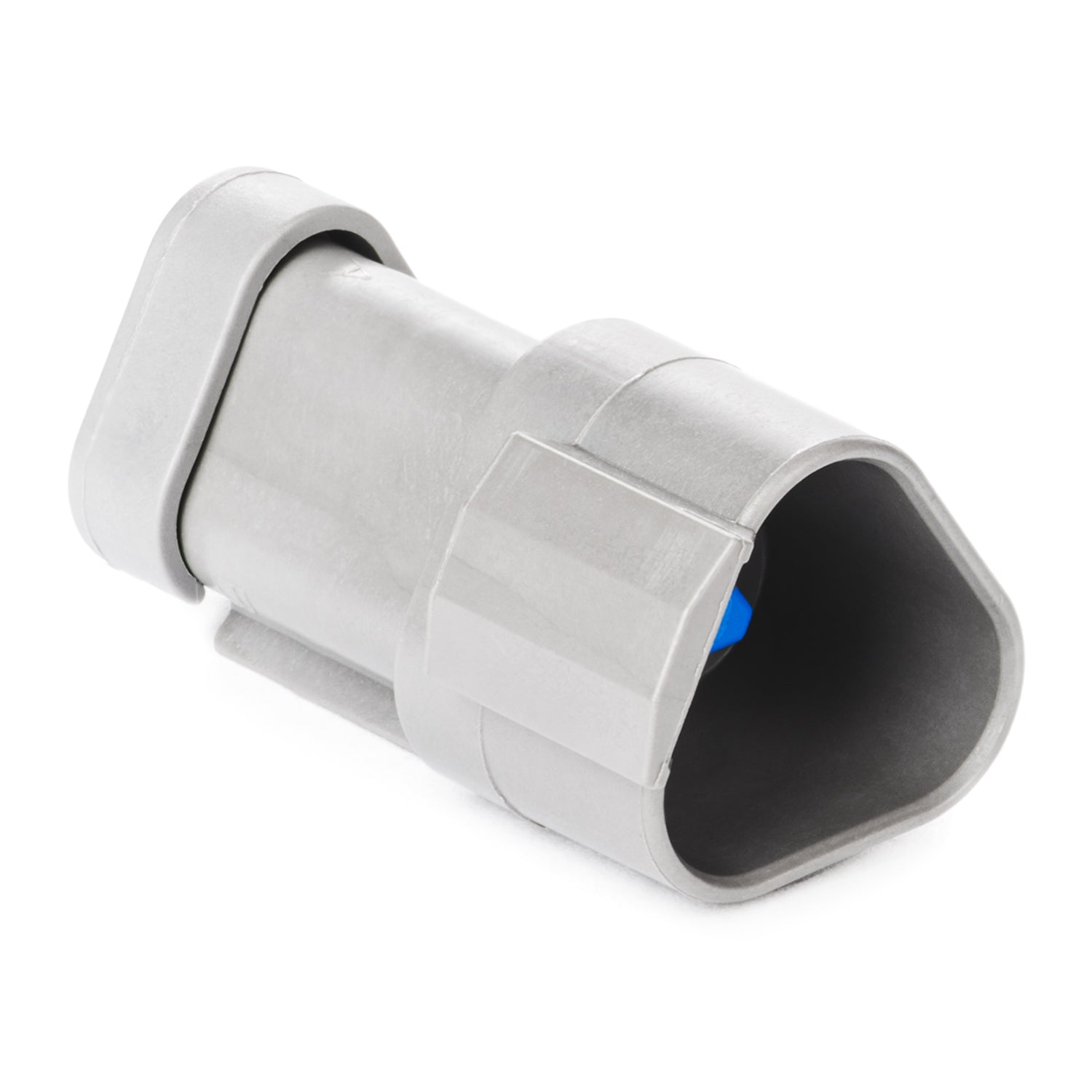 DT04-3P-P006 - DT Series - 3 Pin Receptacle - Wedgelock Included, Terminating Resistor, Gold Pins, J1939, Gray