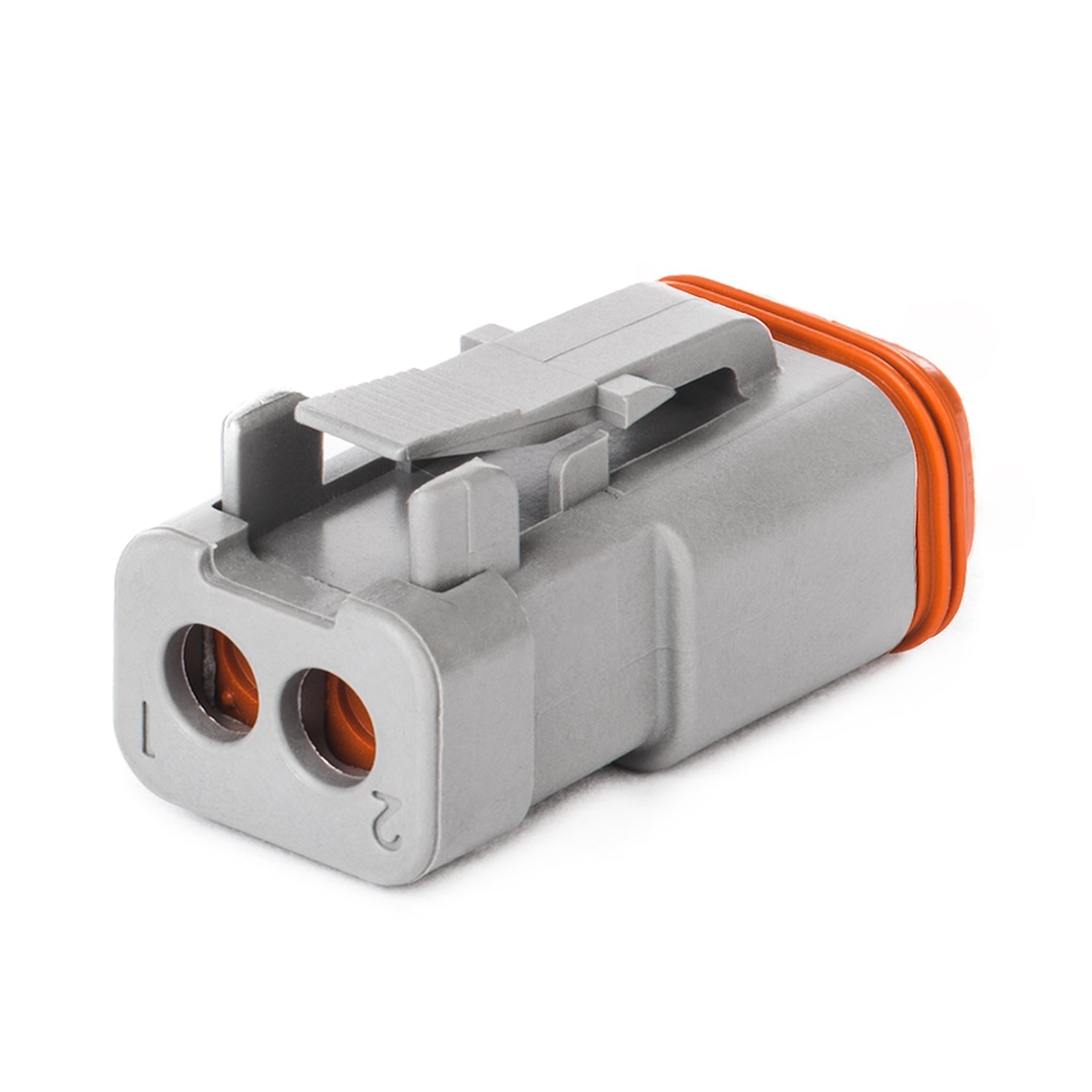 DT06-2S-E003 - DT Series - 2 Socket Plug - End Cap, Gray