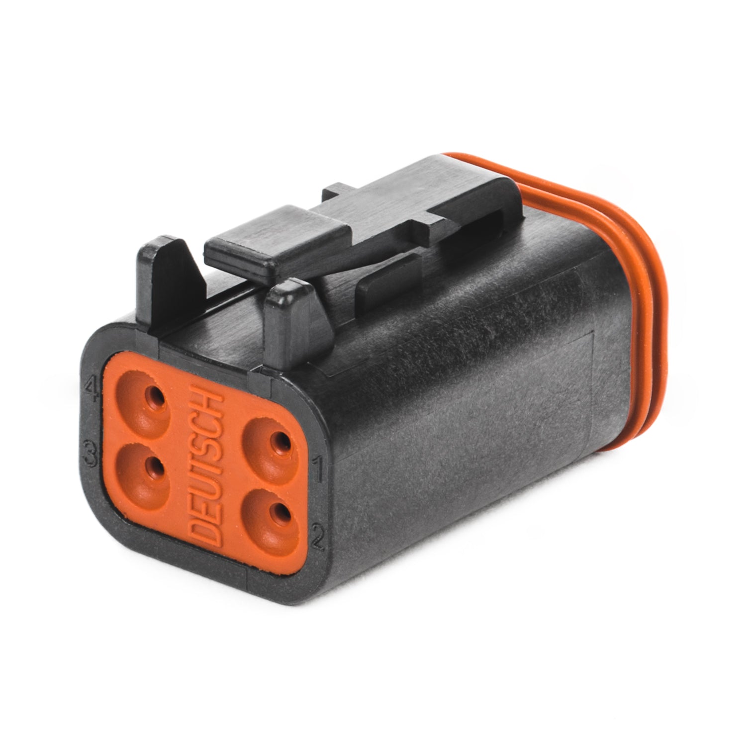 DT06-4S-E004 - DT Series - 4 Socket Plug - Black