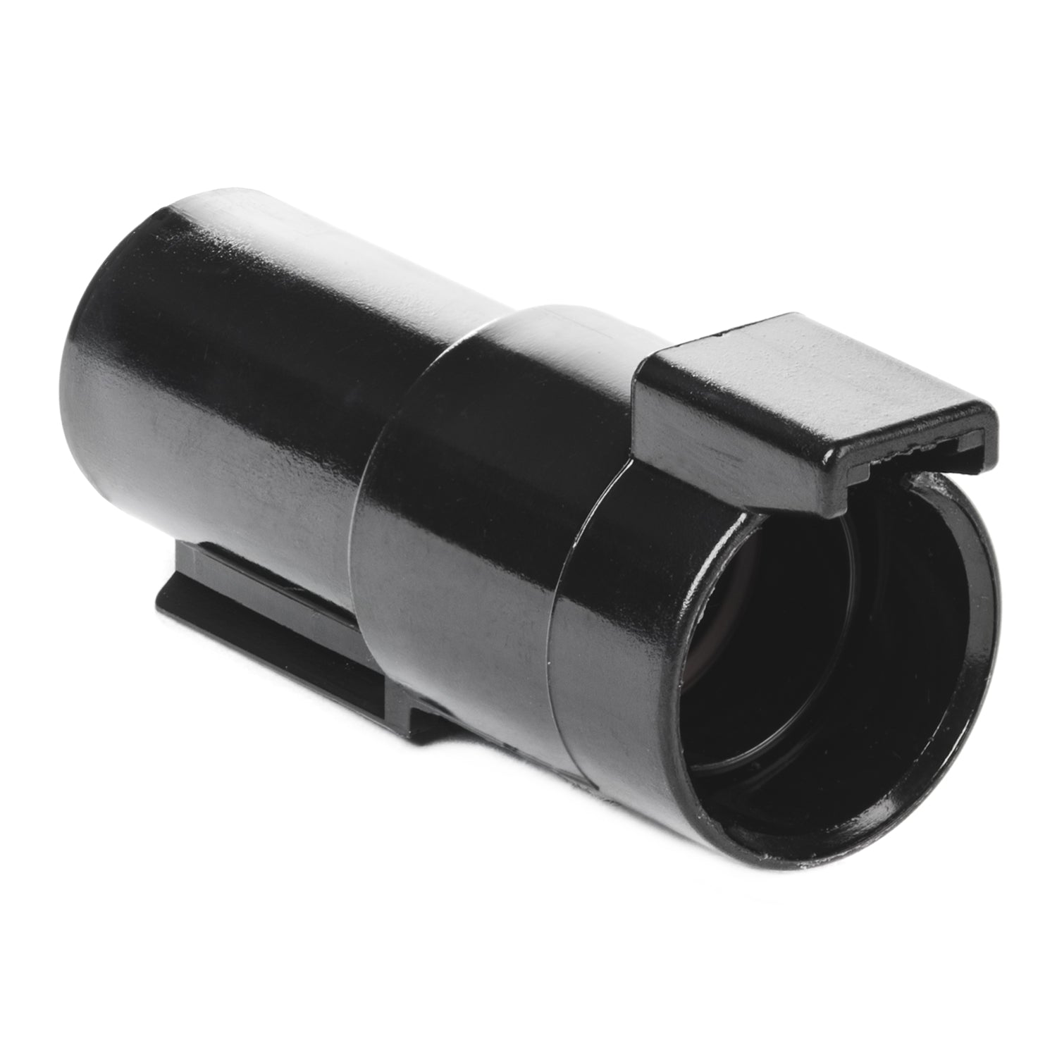 DTHD04-1-8P-E003 - DTHD Series - 8 Pin Receptacle - In-Line, End Cap, Black