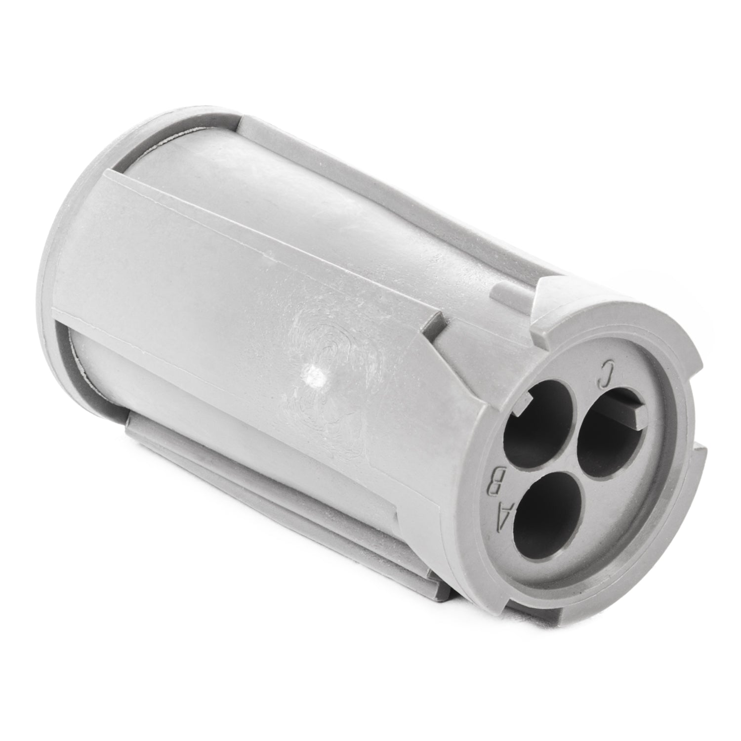HD14-3-16P - HD10 Series - 3 Pin Receptacle - Non-Threaded Rear, Gray