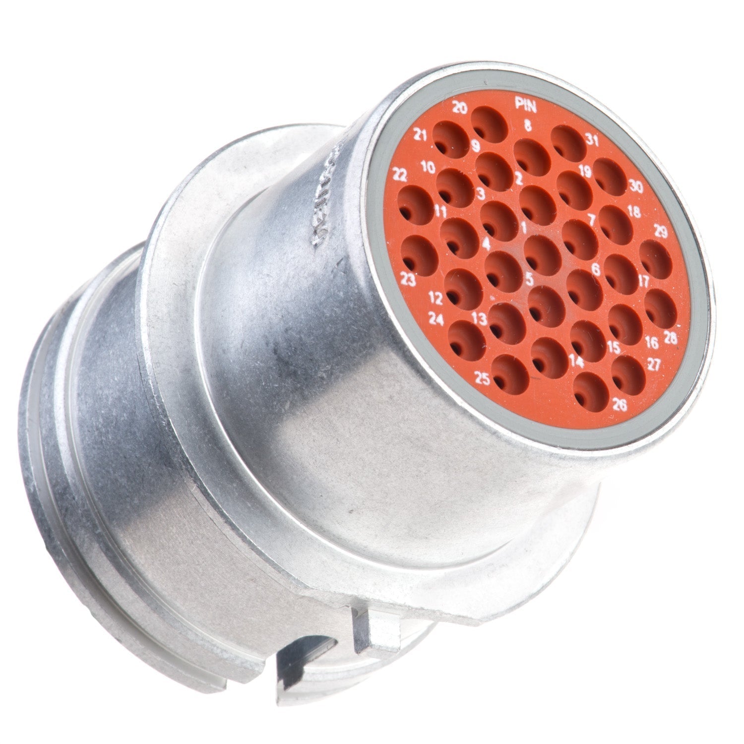 HD34-24-31PT-B019 - HD30 Series - 31 Pin Receptacle - 24 Shell, T Seal, Custom Mount, Flange