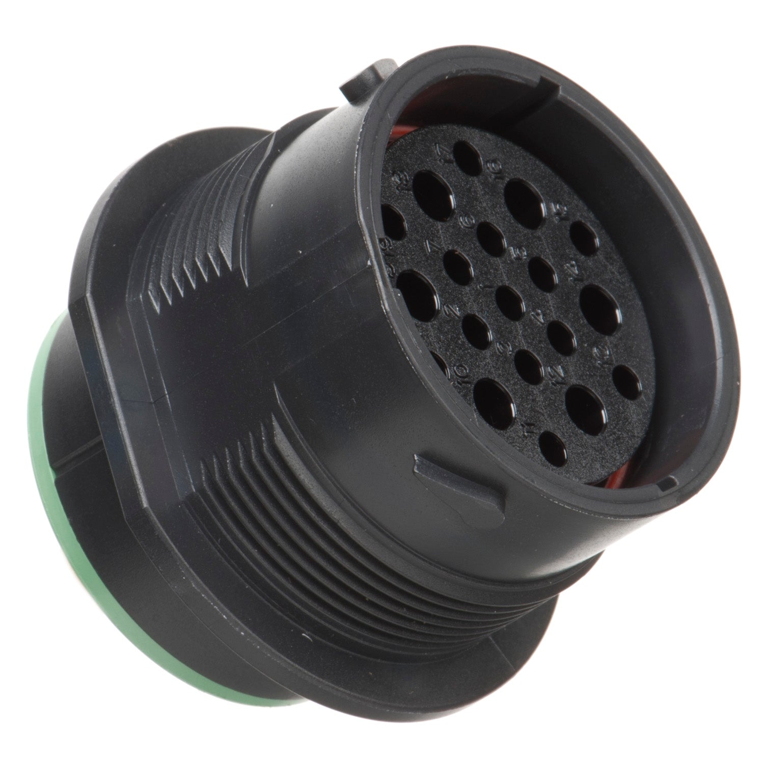 HDP24-24-19SN - HDP20 Series - 19 Socket Receptacle - 24 Shell, N Seal, Reverse, Flange