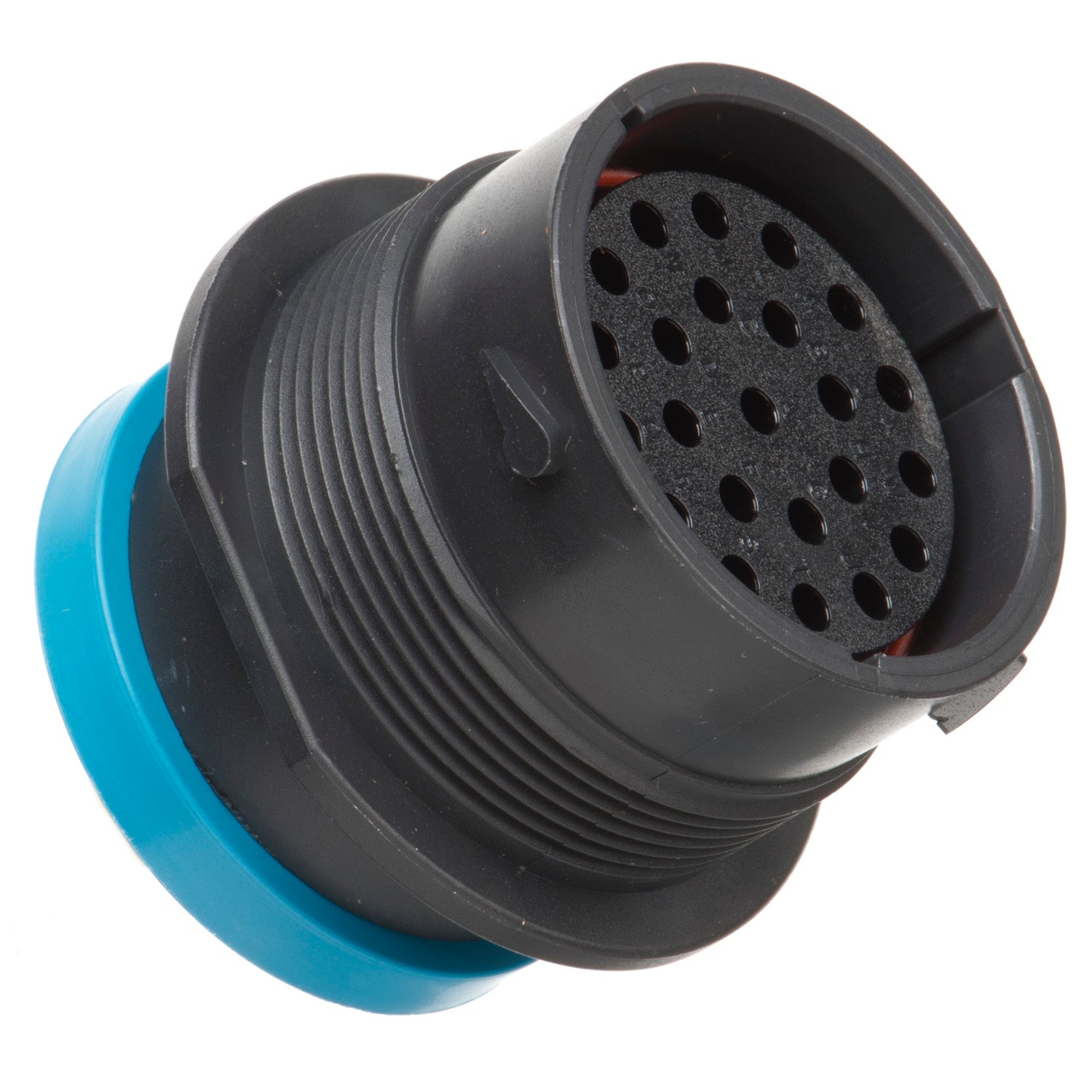 HDP24-24-23SE-L017 - HDP20 Series - 23 Socket Receptacle - 24 Shell, E Seal,  Reverse, Ring Adapter, Flange