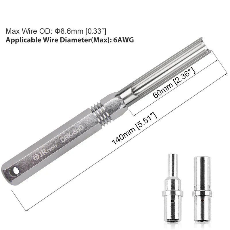 JRready RT1B Pin Extractor Tool – Terminal Removal Tool for Solid & Stamped Contacts Compatible with Deutsch DT / DTM / DTP / HDP / DRC Connectors